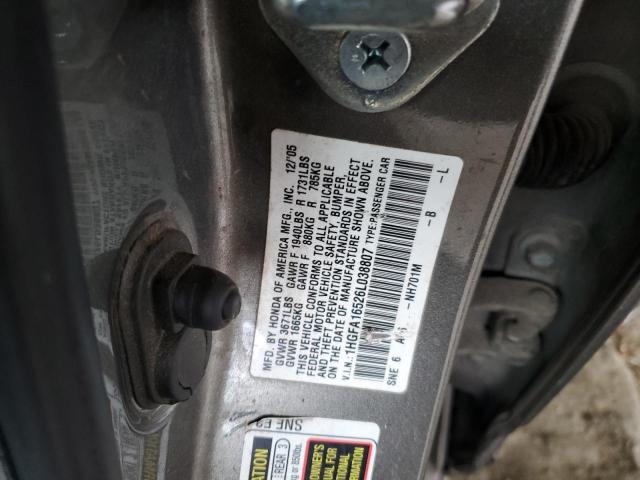 Photo 11 VIN: 1HGFA16526L038807 - HONDA CIVIC 