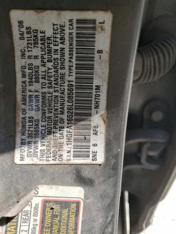 Photo 11 VIN: 1HGFA16526L085691 - HONDA CIVIC 