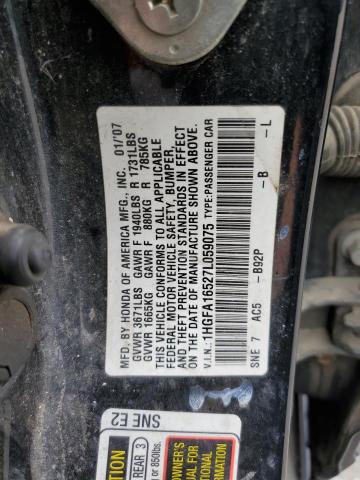 Photo 11 VIN: 1HGFA16527L059075 - HONDA CIVIC 