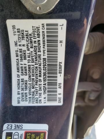 Photo 11 VIN: 1HGFA16536L029338 - HONDA CIVIC 