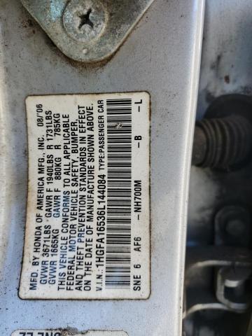 Photo 11 VIN: 1HGFA16536L144084 - HONDA CIVIC 