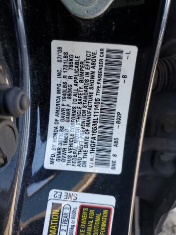 Photo 11 VIN: 1HGFA16538L111105 - HONDA CIVIC LX 