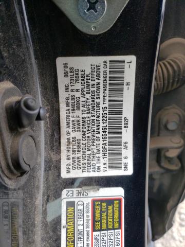 Photo 11 VIN: 1HGFA16546L122515 - HONDA CIVIC 