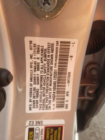 Photo 11 VIN: 1HGFA16546L125351 - HONDA CIVIC 