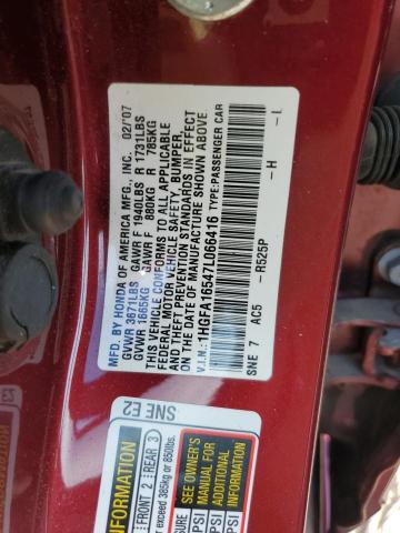 Photo 11 VIN: 1HGFA16547L066416 - HONDA CIVIC 