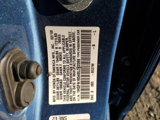 Photo 11 VIN: 1HGFA16548L062089 - HONDA CIVIC 