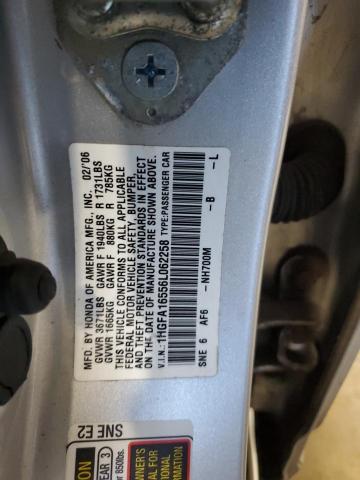 Photo 11 VIN: 1HGFA16556L062258 - HONDA CIVIC LX 