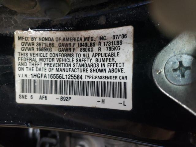 Photo 11 VIN: 1HGFA16556L125584 - HONDA CIVIC 