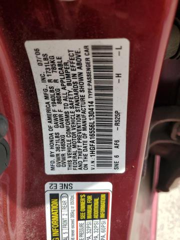 Photo 11 VIN: 1HGFA16556L130414 - HONDA CIVIC 