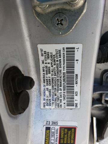 Photo 11 VIN: 1HGFA16557L062620 - HONDA CIVIC LX 