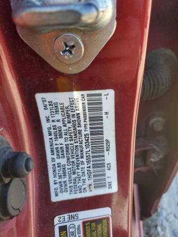 Photo 12 VIN: 1HGFA16557L103425 - HONDA CIVIC 