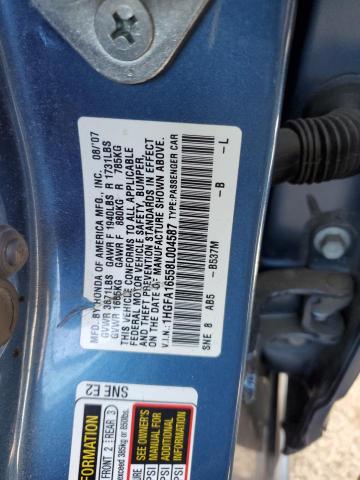 Photo 12 VIN: 1HGFA16558L004587 - HONDA CIVIC LX 