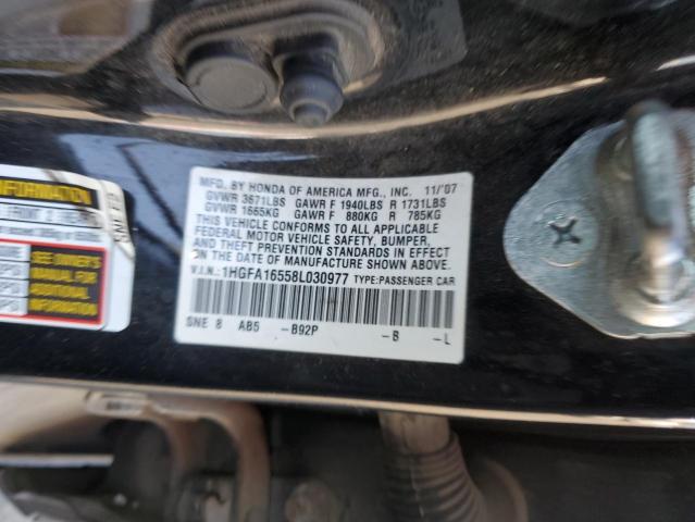 Photo 11 VIN: 1HGFA16558L030977 - HONDA CIVIC 