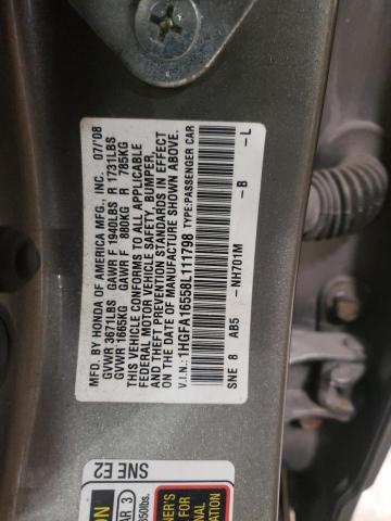 Photo 11 VIN: 1HGFA16558L111798 - HONDA CIVIC 