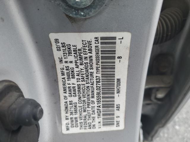 Photo 11 VIN: 1HGFA16559L027837 - HONDA CIVIC LX 