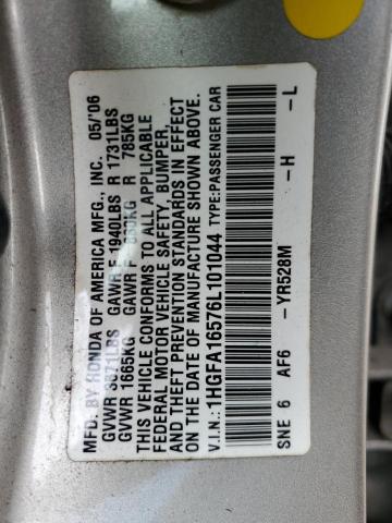 Photo 11 VIN: 1HGFA16576L101044 - HONDA CIVIC 