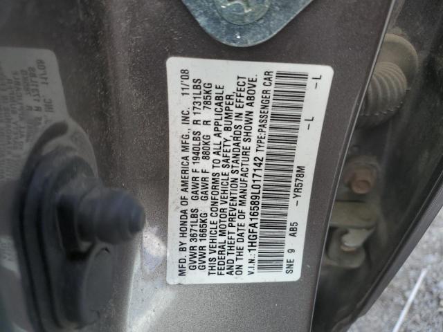 Photo 11 VIN: 1HGFA16589L017142 - HONDA CIVIC LX 