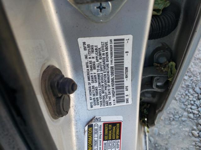 Photo 11 VIN: 1HGFA16596L106598 - HONDA CIVIC LX 