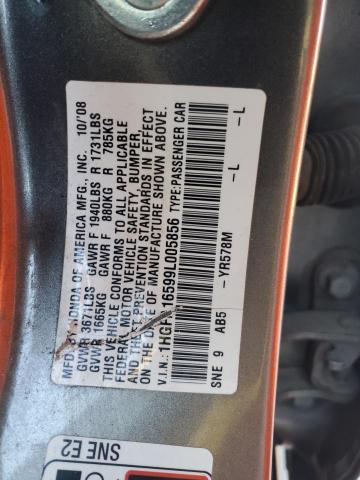 Photo 11 VIN: 1HGFA16599L005856 - HONDA CIVIC 