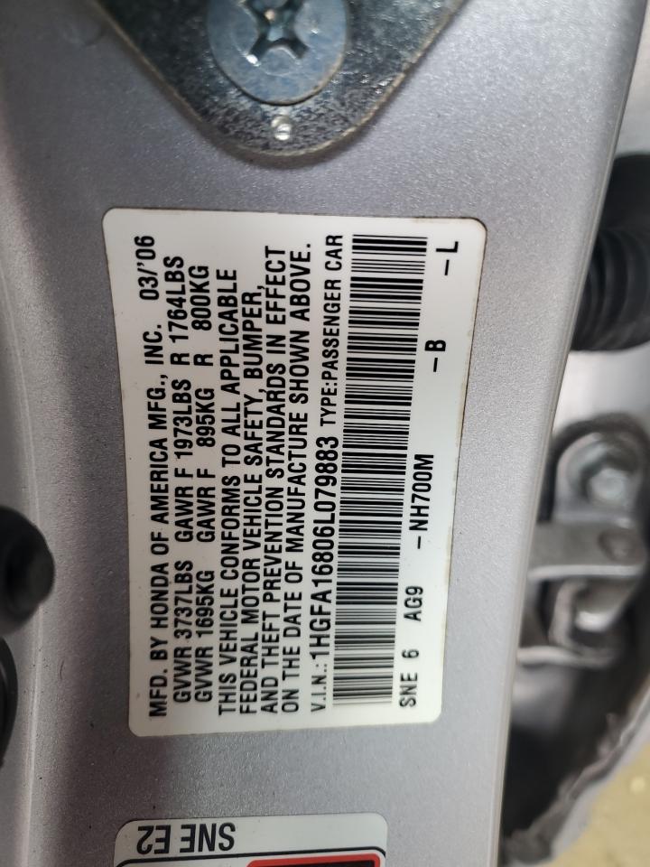 Photo 12 VIN: 1HGFA16806L079883 - HONDA CIVIC 