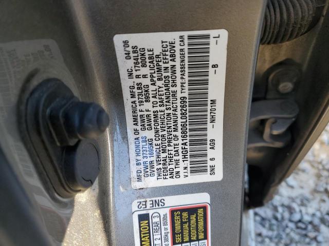 Photo 11 VIN: 1HGFA16806L082699 - HONDA CIVIC 