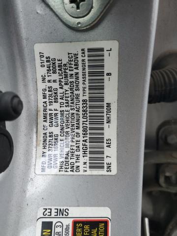 Photo 11 VIN: 1HGFA16807L058338 - HONDA CIVIC 