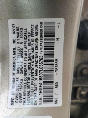 Photo 11 VIN: 1HGFA16807L066763 - HONDA CIVIC 