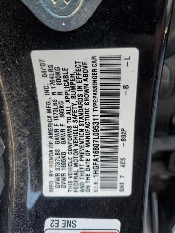 Photo 11 VIN: 1HGFA16807L095311 - HONDA CIVIC EX 