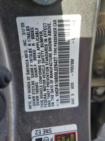 Photo 11 VIN: 1HGFA16809L026427 - HONDA CIVIC 