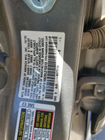 Photo 11 VIN: 1HGFA16826L015313 - HONDA CIVIC EX 