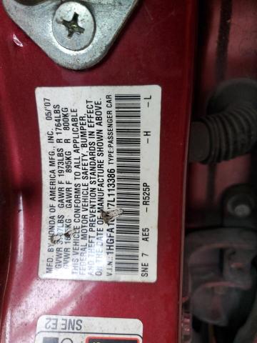 Photo 11 VIN: 1HGFA16827L113386 - HONDA CIVIC EX 