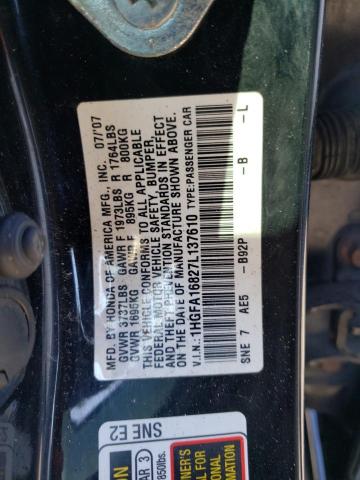 Photo 11 VIN: 1HGFA16827L137610 - HONDA CIVIC 