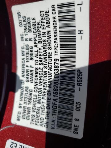 Photo 11 VIN: 1HGFA16828L063879 - HONDA CIVIC 