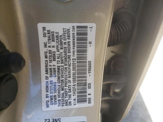 Photo 9 VIN: 1HGFA16828L082013 - HONDA CIVIC 