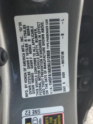 Photo 11 VIN: 1HGFA16836L012808 - HONDA CIVIC 