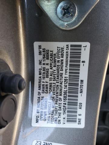 Photo 11 VIN: 1HGFA16836L141261 - HONDA CIVIC EX 