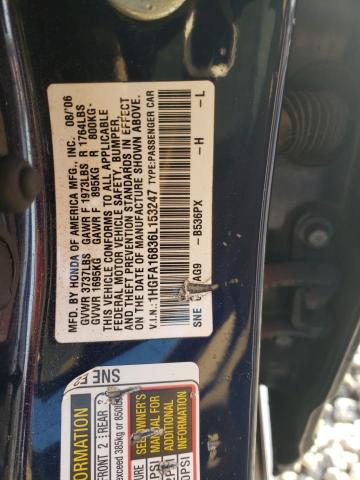 Photo 11 VIN: 1HGFA16836L153247 - HONDA CIVIC 