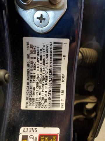 Photo 11 VIN: 1HGFA16837L046393 - HONDA CIVIC 