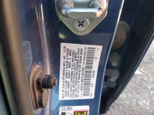 Photo 11 VIN: 1HGFA16837L047592 - HONDA CIVIC EX 