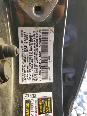 Photo 11 VIN: 1HGFA16847L127564 - HONDA CIVIC EX 