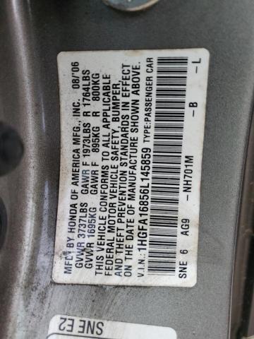 Photo 11 VIN: 1HGFA16856L145859 - HONDA CIVIC 