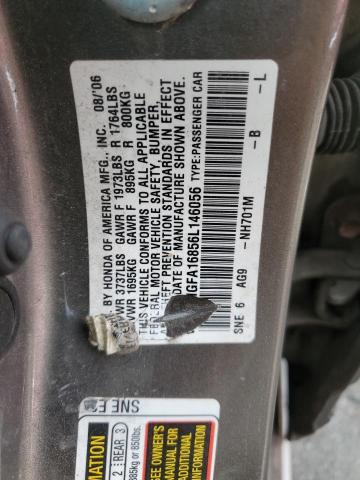 Photo 11 VIN: 1HGFA16856L146056 - HONDA CIVIC 