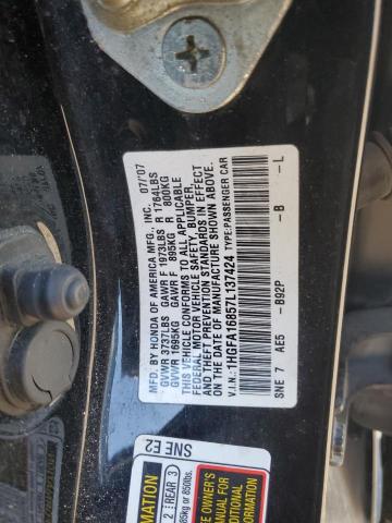 Photo 11 VIN: 1HGFA16857L137424 - HONDA CIVIC 