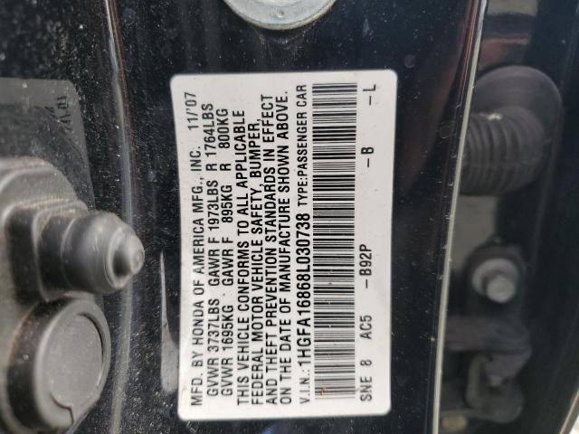 Photo 11 VIN: 1HGFA16868L030738 - HONDA CIVIC 