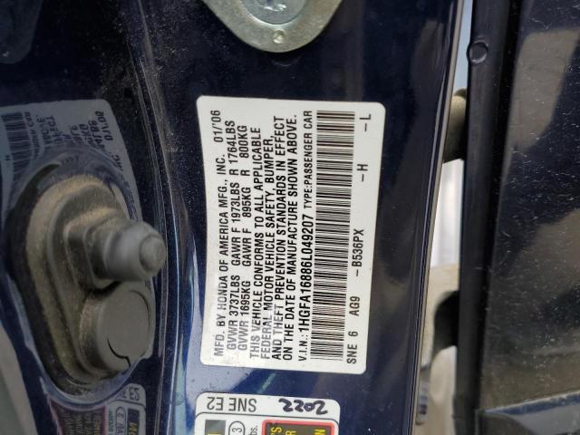 Photo 11 VIN: 1HGFA16886L049207 - HONDA CIVIC 