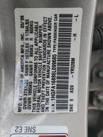 Photo 11 VIN: 1HGFA16886L099685 - HONDA CIVIC 