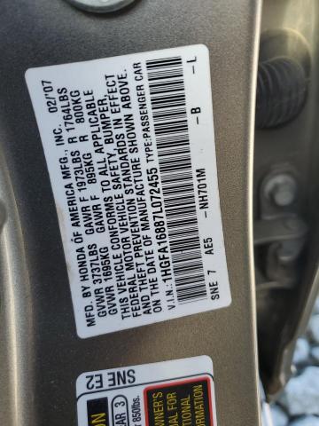 Photo 11 VIN: 1HGFA16887L072455 - HONDA CIVIC 