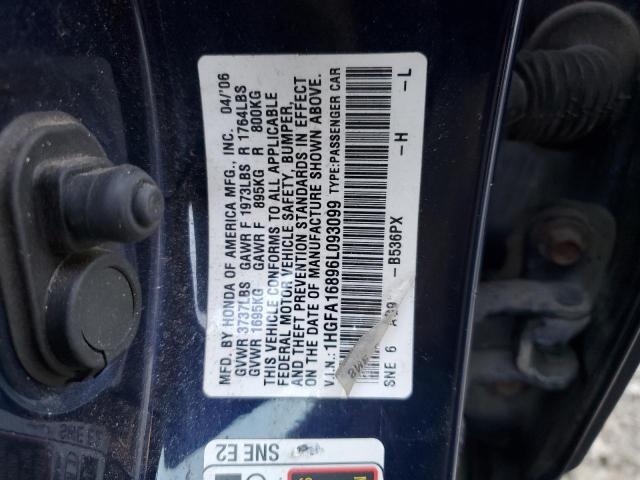 Photo 11 VIN: 1HGFA16896L093099 - HONDA CIVIC EX 