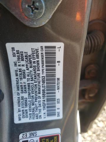 Photo 11 VIN: 1HGFA16898L074653 - HONDA CIVIC 