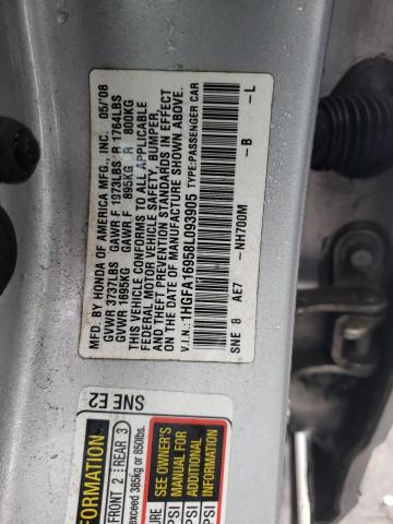 Photo 12 VIN: 1HGFA16958L093905 - HONDA CIVIC EXL 